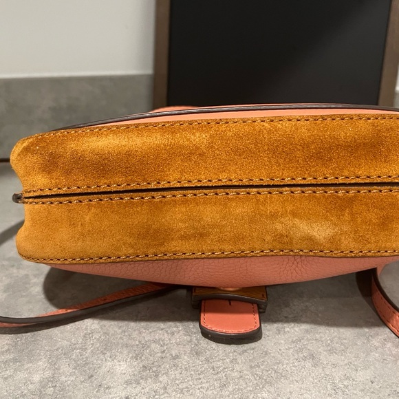 Tory Burch McGraw Brogue Satchel in Pink - Picture 3 of 11